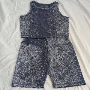 Zyia Speckled Tank and Shorts Set